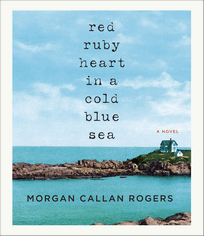 Red Ruby Heart in a Cold Blue Sea
